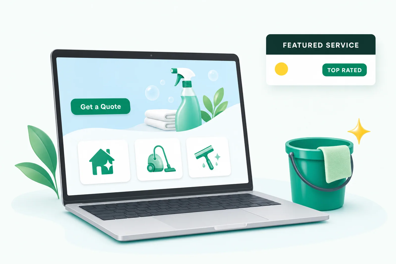 Website for a cleaning business: what it needs to book recurring clients